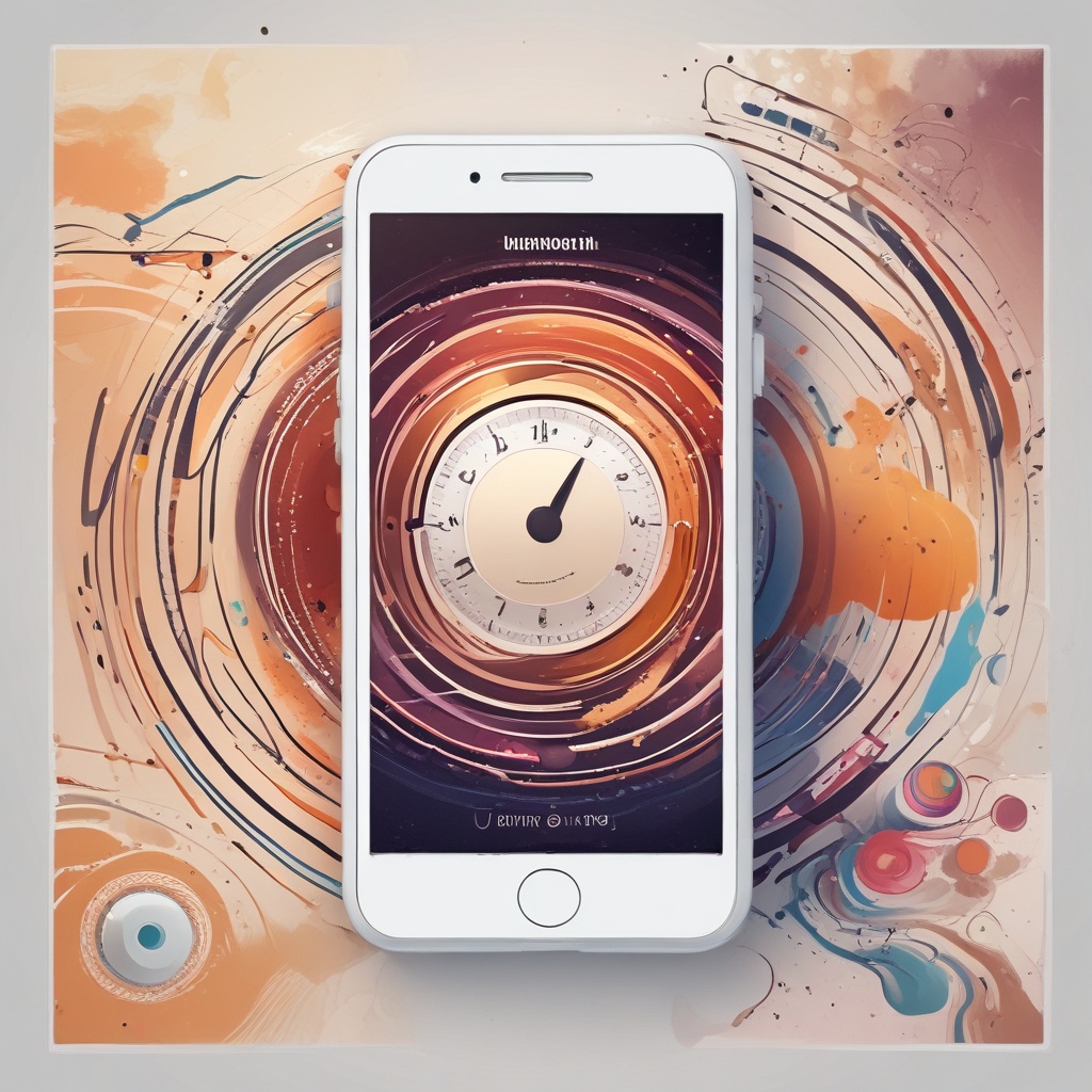 abstract artistic background for timer app